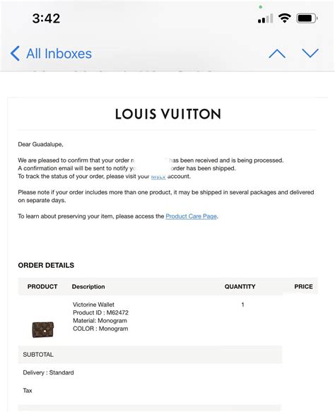 lv order status|louis vuitton track my order.